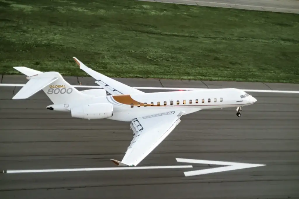 Bombardier Global 8000 Private Jet Charter - Rent Hourly Cost. Centurion Jets.